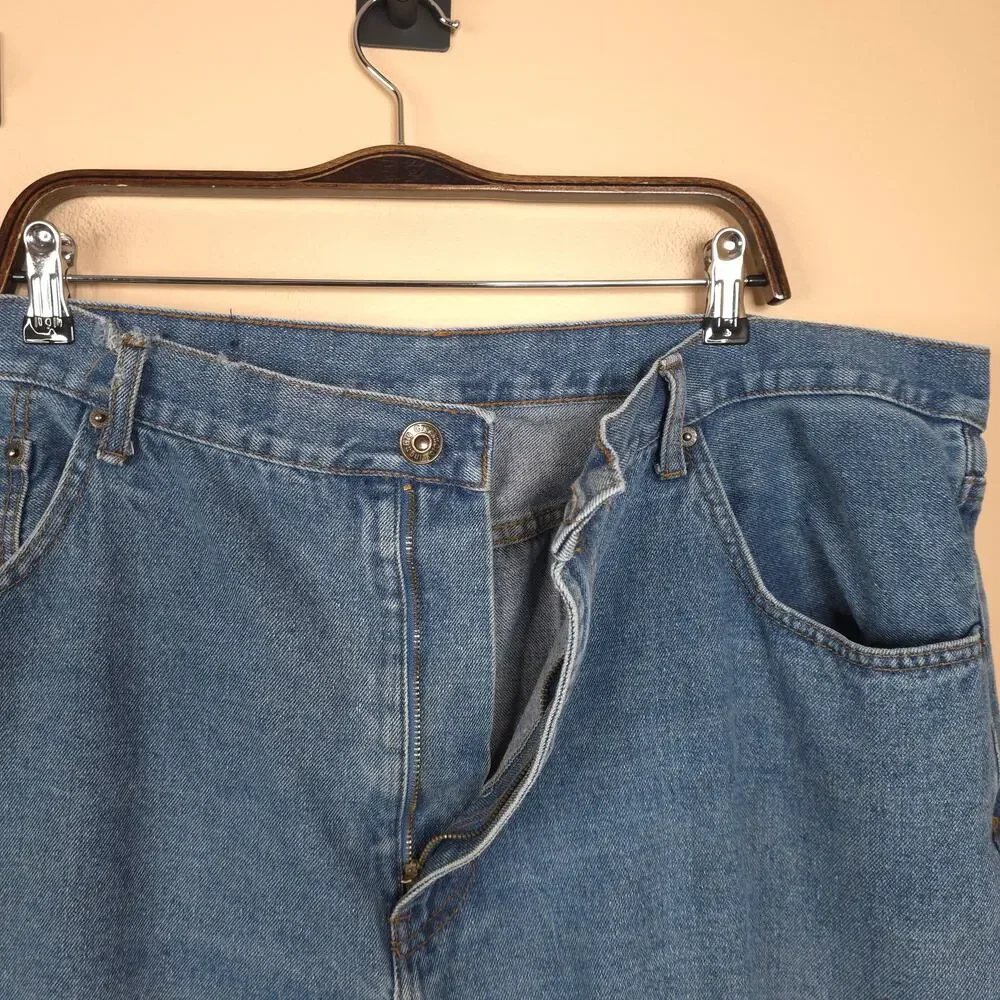 Big Creek Clothing Relaxed Fit 100% Cotton Straight Leg Jeans Size 44x32